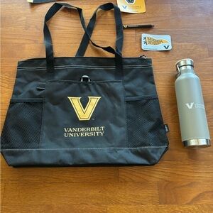 Vanderbilt University Tote Bag and Water Bottle Set